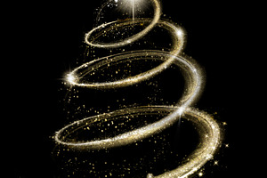 Christmas and new year decorations stock photo containing art and background