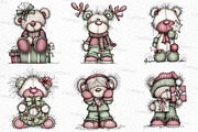 Whimsical Christmas Teddy Bear PNG, an Illustration by Craft Nest (Thumbnail 4 of 6)