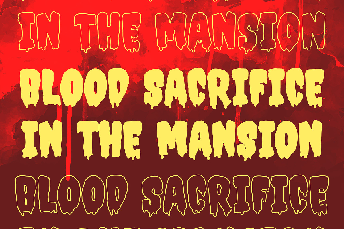 Haunted Mansion - Halloween Font, a Font by Arendxstudio (Photo 6 of 8)