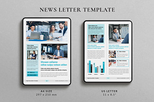 Digital Newsletter Template Design