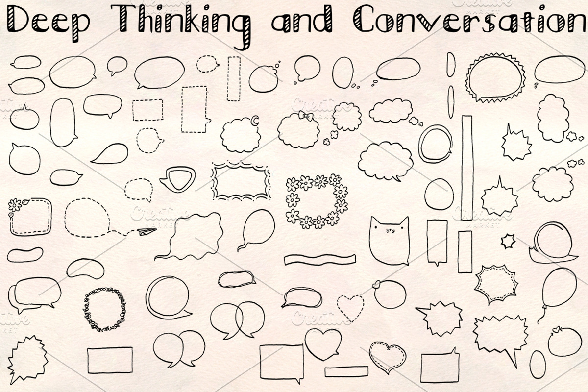 70+ Speech Bubbles - Vector Bundle, an Illustration by Violet LeBeaux (Photo 1 of 4)