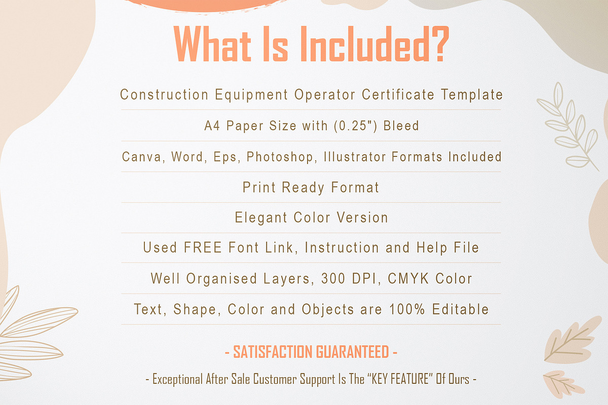 Equipment Operator Certificate, a Stationery Template by DesignDevisers (Photo 10 of 10)