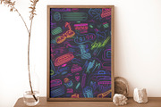 Neonized - Seamless Neon Patterns, a Pattern Graphic by Pixel Perfect Patterns (Thumbnail 2 of 12)