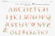 Roses - watercolor flowers, an Object Illustration by ollalya (Thumbnail 7 of 8)