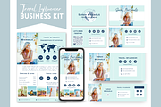 Travel Influencer Business Bundle, a Templates & Theme by Golden Horizons Studio (Thumbnail 1 of 13)