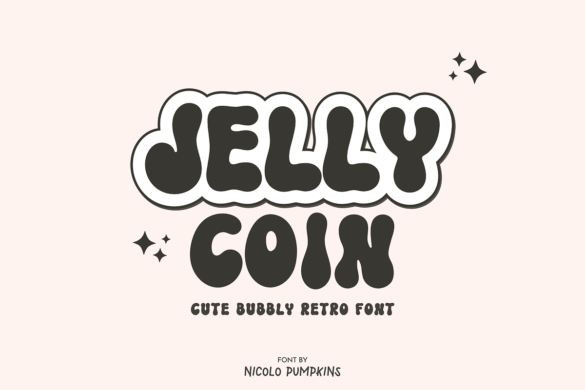 Jelly Coin Font, a Font by Nicolo Pumpkins (Photo 1 of 10)