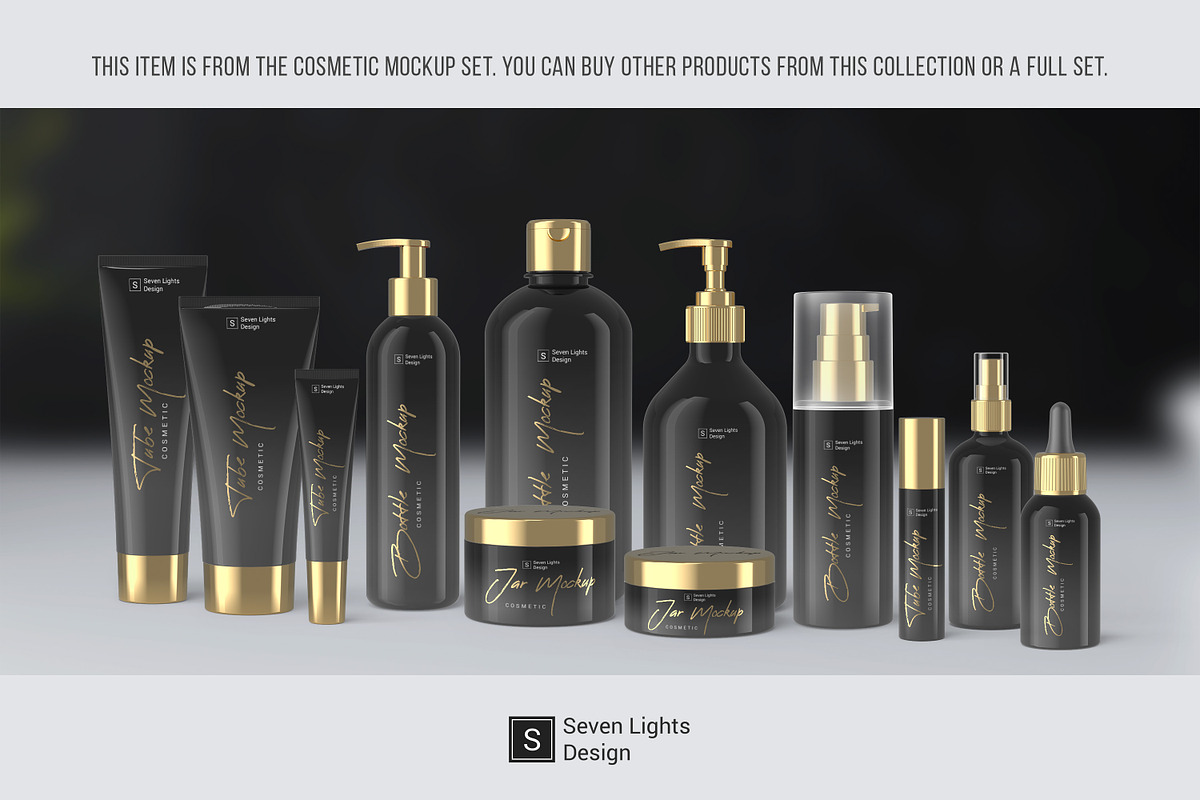 Cosmetic Bottle Mockup #5, a Cups & Container Mockup by Seven Lights (Photo 2 of 9)
