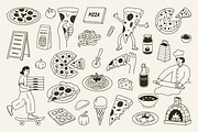 Pizza and Pasta Illustrations, a Food Illustration by AnnArt (Thumbnail 11 of 11)