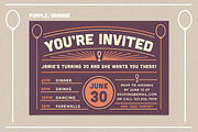 Invitation Postcard 2, a Card Template by Every Tuesday (Thumbnail 3 of 4)