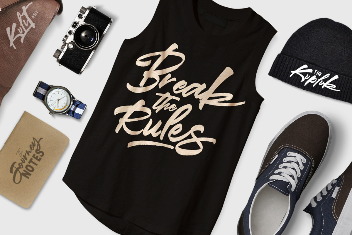 Mind Blowing 3 Brush Font Set 40%OFF preview 4