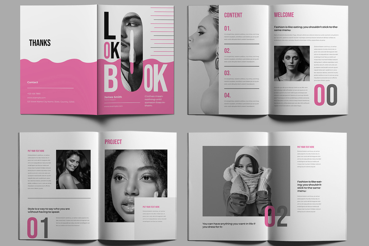 Look Book Layout, a Magazine Template by MightyDesign (Photo 2 of 6)