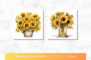 Sunflower Clipart Midjourney Prompt, a Decorative Illustration by ClipCraft (Thumbnail 3 of 9)