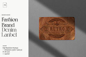Fashion Realistic Label Mockup