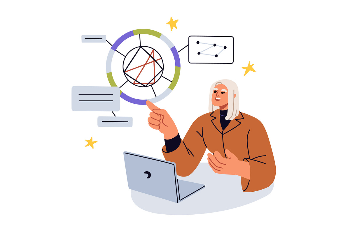 Astrology, tarot, numerology experts, a Person Illustration by Good Studio (Photo 3 of 7)