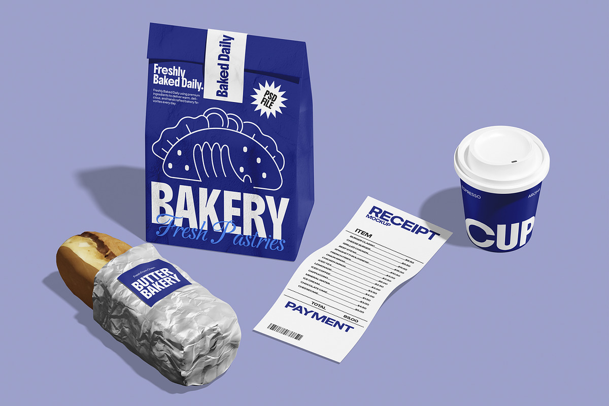 Restaurant Takeaway Mockup, a Packaging Mockup by Permadi Creative (Photo 5 of 5)