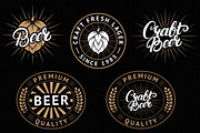 Set craft beer logo & labels., a Branding & Logo Template by SiberianArt (Thumbnail 2 of 7)