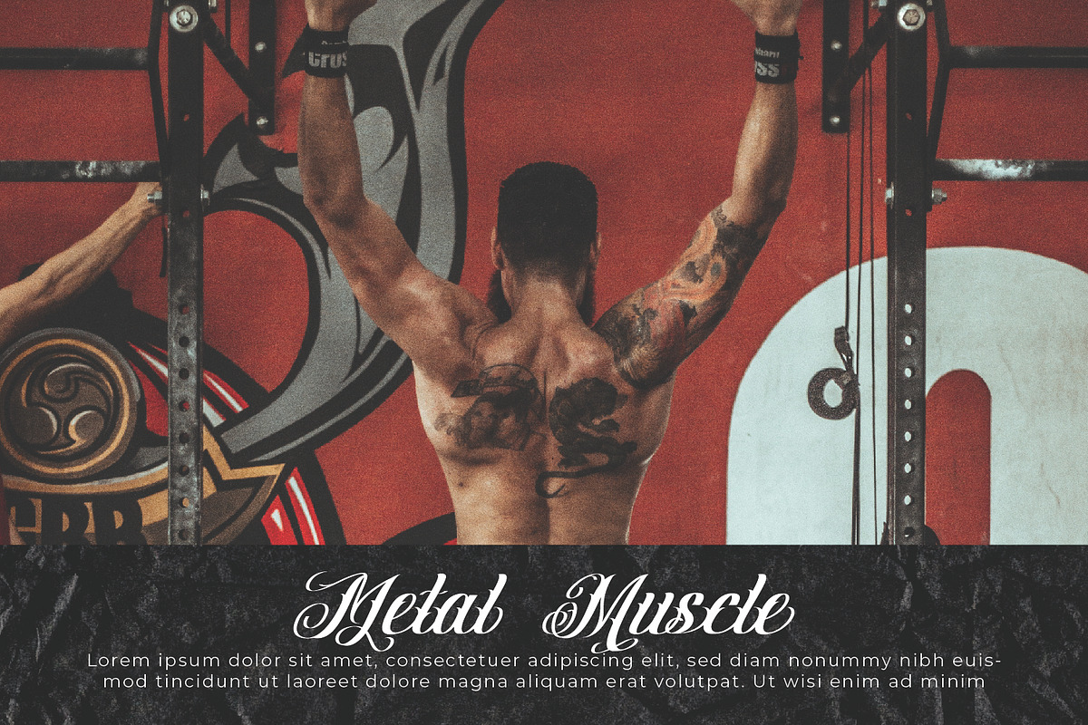 Heathman - Tattoo Script, a Script Font by VUNIRA (Photo 6 of 6)
