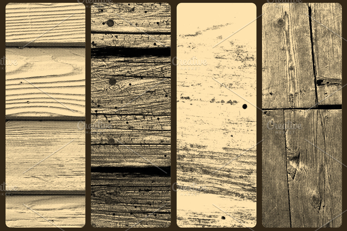Wood Textures Halftone preview 2
