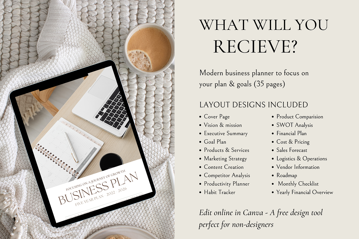 Business Plan Canva Template Coach, a Presentation Template by Design Lush Studio (Photo 3 of 5)