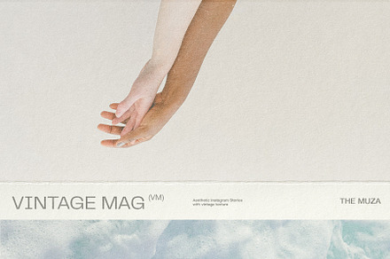 VINTAGE MAG IG STORY, a Social Media Template by The Muza