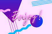 Discoteque Neon Font, a Script Font by Evlogiev Studio (Thumbnail 8 of 8)
