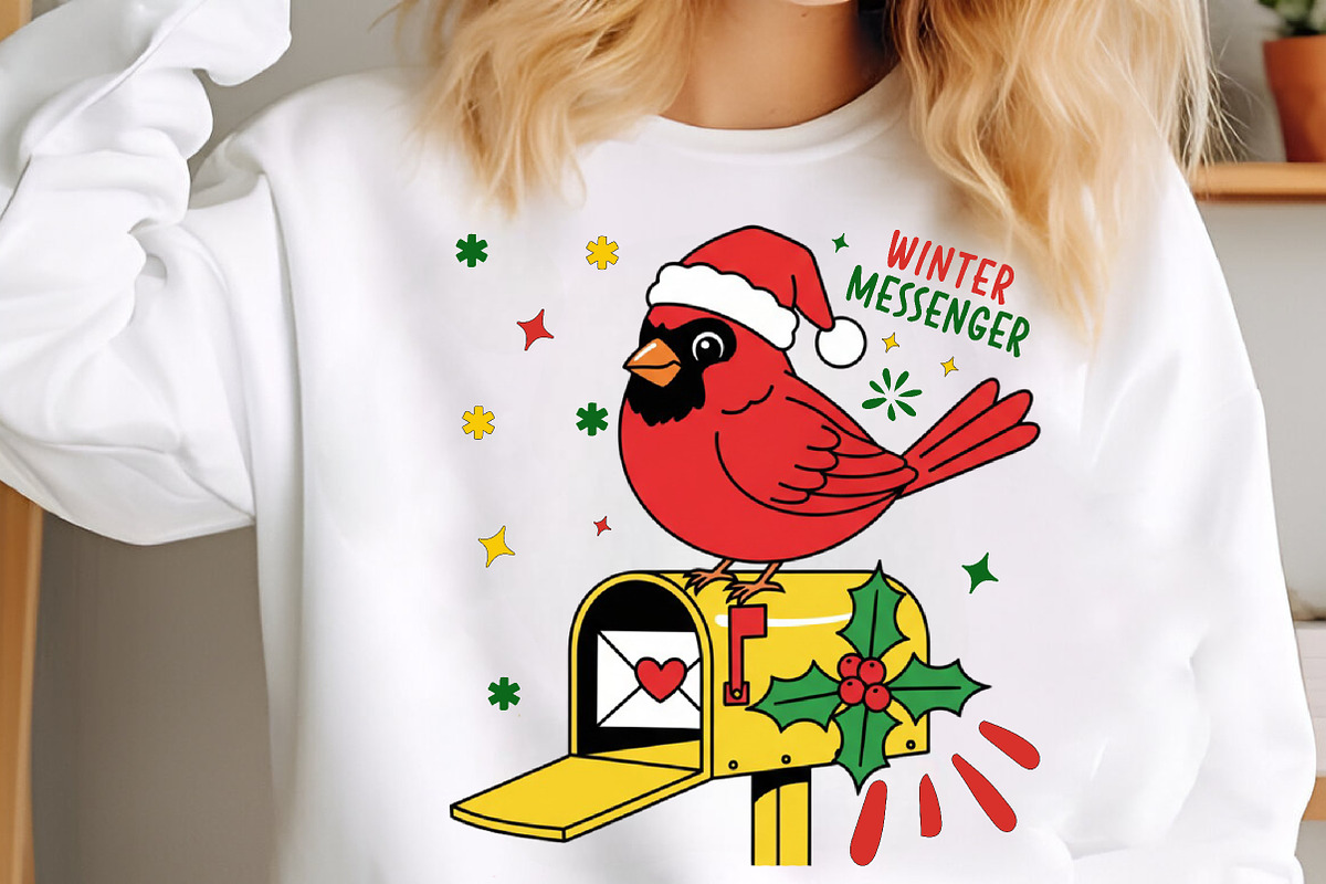 Christmas Cardinal Winter PNG, an Illustration by SinaCreation (Photo 2 of 7)