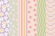 Brianna Retro Seamless Patterns, a Pattern Graphic by Emilie Cliche (Thumbnail 3 of 8)