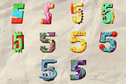 100 Stylized Numbers for Collage Art, an Object Graphic by Megan Aili Designs (Thumbnail 6 of 12)