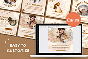 10 Editable Canva Post for Pet Care, a Social Media Template by TemplateCastleStore (Thumbnail 6 of 7)