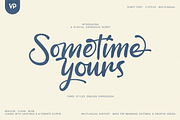 Sometime Yours - Script Typeface, a Script Font by VP Fonts (Thumbnail 1 of 33)
