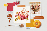 Watercolor Autumn Bouquet, an Illustration by harmonia_green_art (Thumbnail 2 of 12)