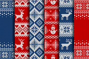 Knitted Christmas Patterns, a Pattern Graphic by JuliaMalinovskaya (Thumbnail 2 of 10)