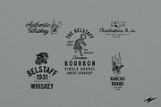 20 Retro Apparel Logos + Extra, an Education Illustration by Davide Bassu (Thumbnail 12 of 16)