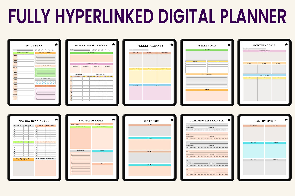 2026 Digital Productivity Planner preview 3