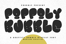 Poppoly Graffiti Bubble Display Font