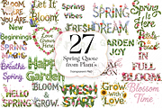 Spring Plant Quote PNG Clipart, an Object Illustration by KennedyStudio (Thumbnail 1 of 5)