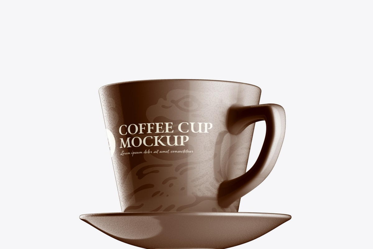 Ceramic Coffee Cup Mockup, an Advertising Mockup by OneVectorStock (Photo 6 of 13)