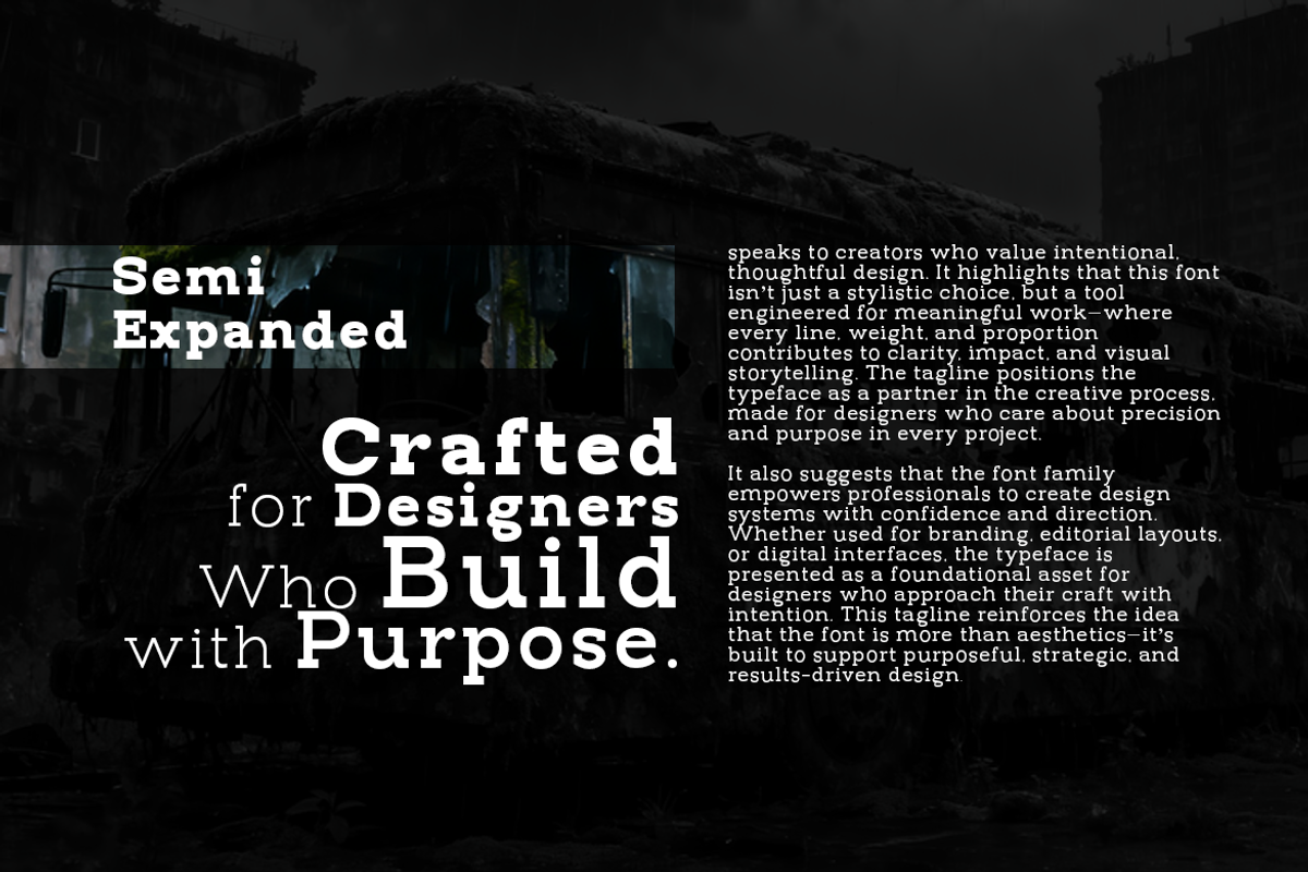 Pano Slab Semi Expanded, a Slab Serif Font by artisans (Photo 6 of 7)