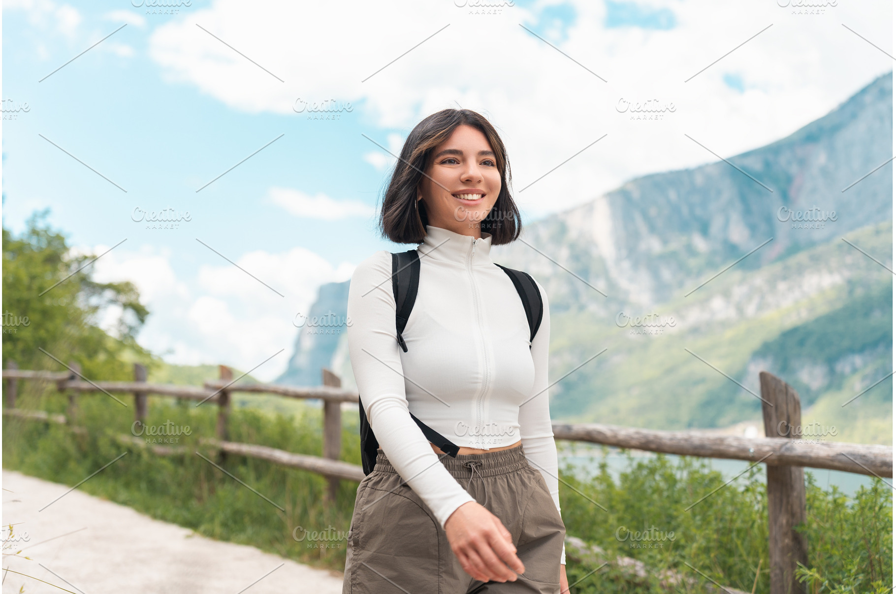 Joy in every step, a carefree woman, a Person Photo by AD Stock Images