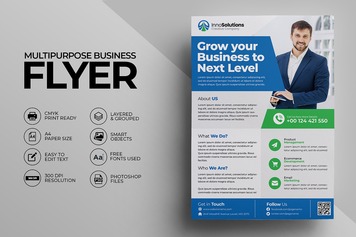 Corporate Business Flyer 01, a Flyer Template by Moeen (Photo 1 of 3)