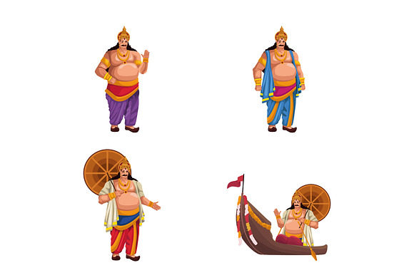 Onam Festival Illustration Set preview 2
