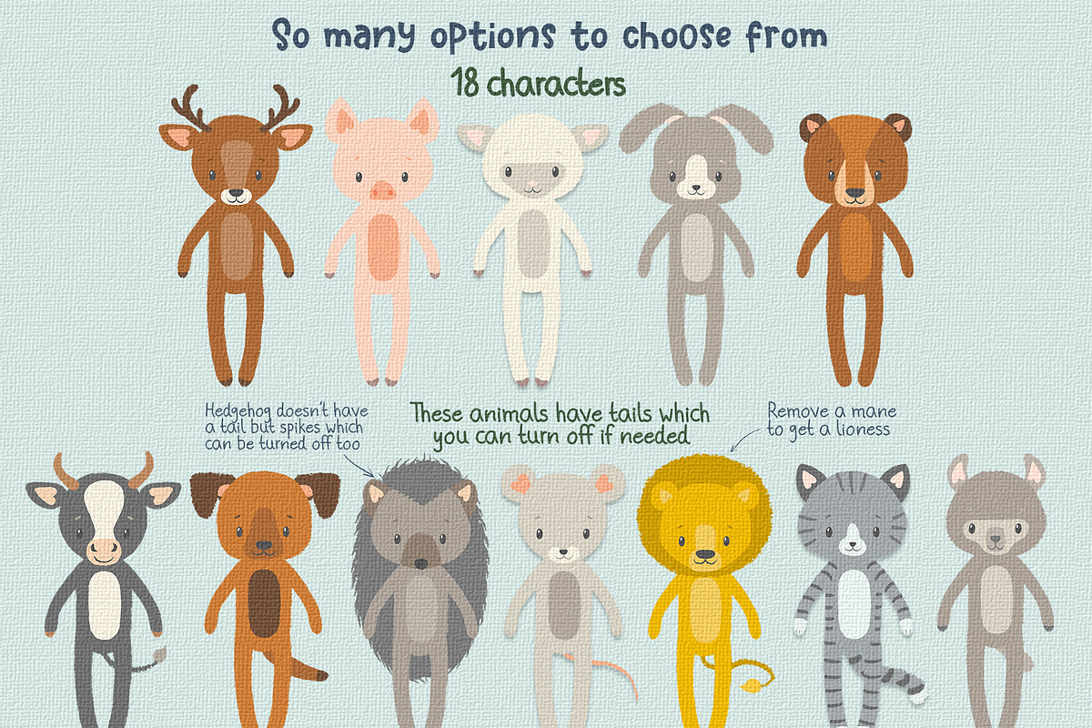 Animal character creator, an Object Graphic by Trinibis (Photo 4 of 8)