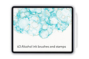 Procreate alcohol ink brushes, a Brush Add-On by Illustration Tribe (Thumbnail 1 of 8)