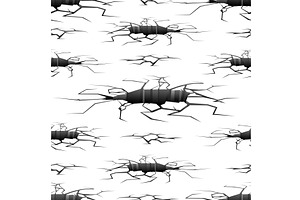 Black cracks in ground on white, a Texture Illustration by Vectorbuum