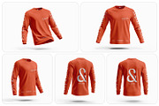 Long Sleeve T-Shirt Mockup, a Hoody Mockup by Ram Studio LLC (Thumbnail 3 of 12)