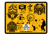 Bundle 3 Classic Character-Stamp Set, a Brush Add-On by LA Studio Sthlm (Thumbnail 8 of 17)