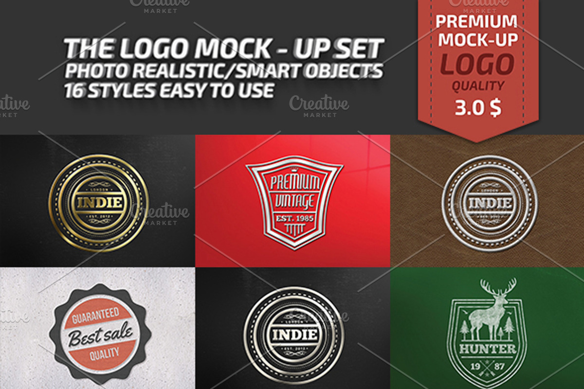 The Logo Mock-Up Set, a Product Mockup by The Craftsman (Photo 2 of 20)