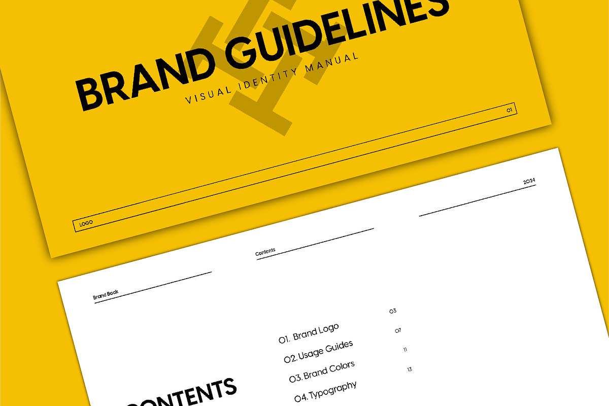 Modern Brand Guide Template, a Branding & Logo Template by Moody Designs (Photo 2 of 8)