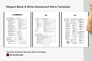 Elegant Restaurant Menu, a Flyer Template by BigWeek (Thumbnail 2 of 4)