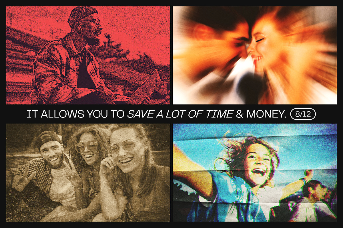 12 Photo Effect Templates, a Layer Style Add-On by iDoodle Studio (Photo 5 of 6)